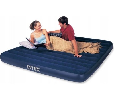 Матрас надувной INTEX Матрас надувной CLASSIC DOWNY AIRBED 152x203x25 см . Арт.64759