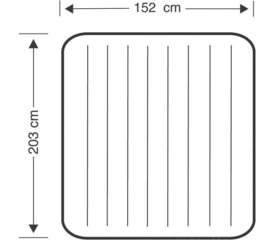 Матрас надувной INTEX Матрас надувной CLASSIC DOWNY AIRBED 152x203x25 см . Арт.64759