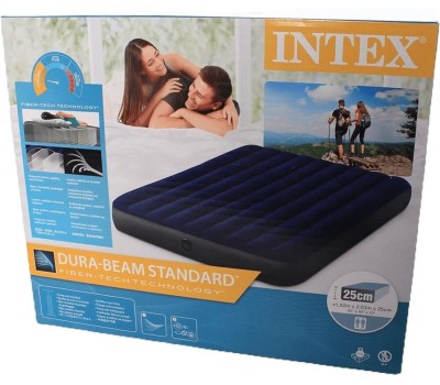 Матрас надувной INTEX Матрас надувной CLASSIC DOWNY AIRBED 152x203x25 см . Арт.64759