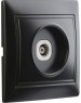 Розетка SMARTBUY (SBE-01b-S1-TV) Венера, 1-местная, черный