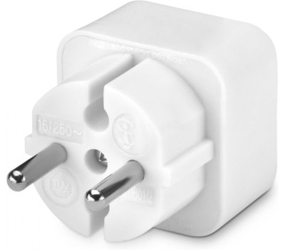 Сетевой разветвитель BURO BU-PS2F-W (2 розетки) белый (пакет ПЭ)