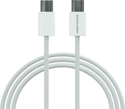 Кабель MORE CHOICE (4620202550378) K75a USB 3.0A PD 60W для Type-C Type-C нейлон 2м White