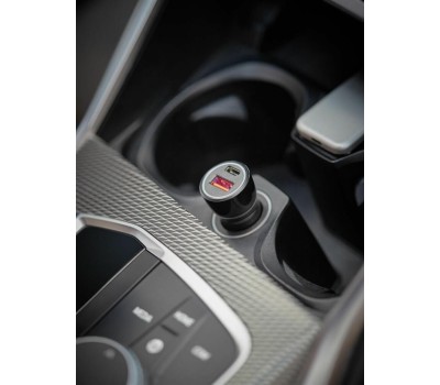Rexant (18-1200) Автозарядка в прикуриватель АЗУ USB-A (QC 3.0)+USB-C (PD), 38Вт черная