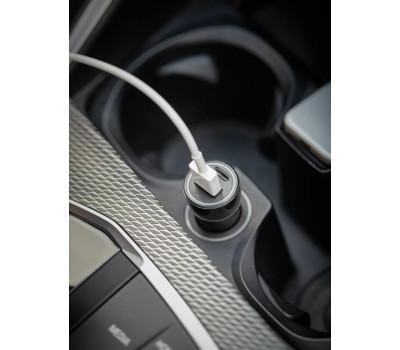 Rexant (18-1200) Автозарядка в прикуриватель АЗУ USB-A (QC 3.0)+USB-C (PD), 38Вт черная