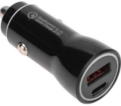 Rexant (18-1200) Автозарядка в прикуриватель АЗУ USB-A (QC 3.0)+USB-C (PD), 38Вт черная