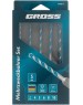 GROSS Набор сверл универсальных, Multipurpose PRO, 6-гр. хвостовик, 4-10мм, 5шт 706017