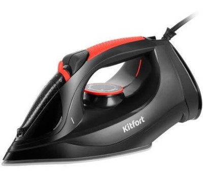 KITFORT Утюг КТ-2620, 2400Вт, черный/красный