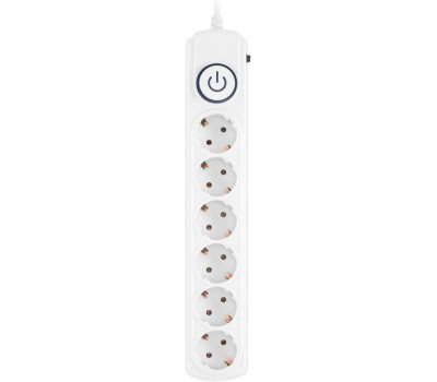 Сетевой фильтр IPPON BK-6-UPS-1.8-10-W 1.8м (6 розеток) белый (коробка)
