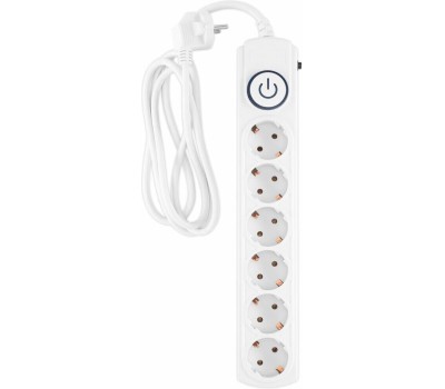 Сетевой фильтр IPPON BK-6-UPS-1.8-10-W 1.8м (6 розеток) белый (коробка)