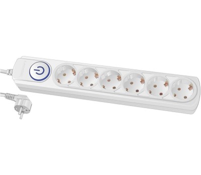 Сетевой фильтр IPPON BK-6-UPS-1.8-10-W 1.8м (6 розеток) белый (коробка)