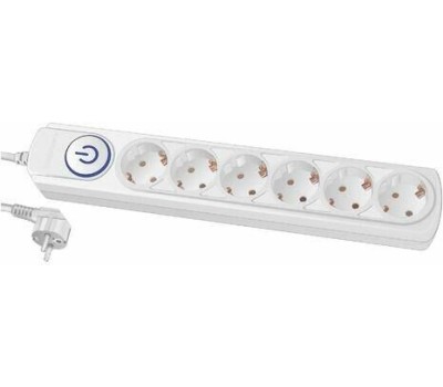 Сетевой фильтр IPPON BK-6-UPS-1.8-10-W 1.8м (6 розеток) белый (коробка)