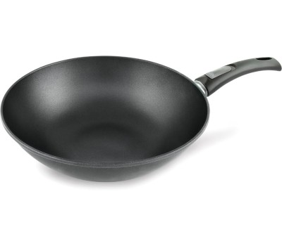 Сковорода НЕВА МЕТАЛЛ ПОСУДА 3130W а/пр литая Вок 30см съемн/руч Титан