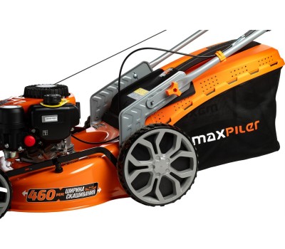 Газонокосилка бензиновая MAXPILER Газонокосилка бензиновая MLM-46S (5 л.с, самоходная, Ø460мм, высота кошения 30-80мм, 70л)