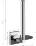 Аксессуары для ванной комнаты GFMARK 84008 Держатель для туалетной бумаги и бумажного полотенца, на квадратном основании, ВЕРТИКАЛЬНЫЙ, цвет ХРОМ