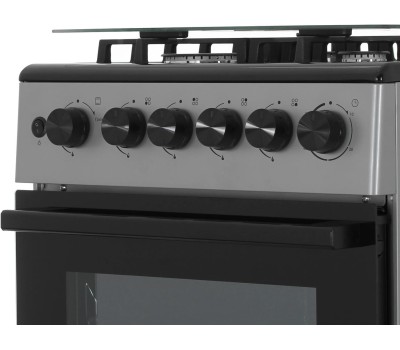 Плита Газовая MIDEA MFO-M4G20T0E(SL) серебристый/черный