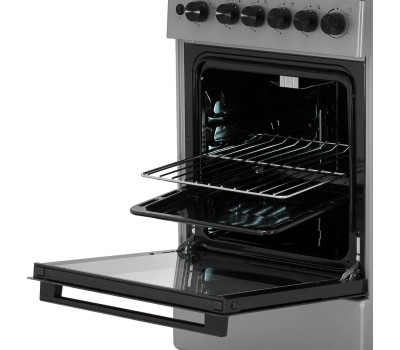 Плита Газовая MIDEA MFO-M4G20T0E(SL) серебристый/черный