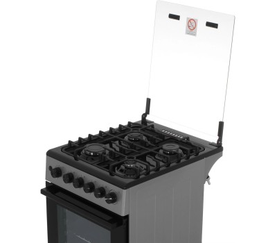 Плита Газовая MIDEA MFO-M4G20T0E(SL) серебристый/черный