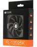 ID-COOLING Вентилятор FL-12025K 120мм, 3-pin, 1250об/мин, 21 дБ, черный, Ret