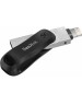 SANDISK Флешка USB iXpand Go 64ГБ, USB3.0, черный и серебристый [sdix60n-064g-gn6nn]