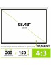 Экраны CACTUS Экран SIlverMotoExpert CS-PSSME-200X150-WT, 200х150 см, 4:3, настенно-потолочный белый