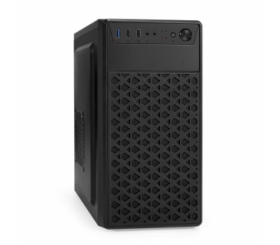 Exegate EX296979RUS Корпус Minitower ExeGate mEVO-7803 (mATX, без БП, 2*USB+1*USB3.0, HD аудио, черный, 2 вент. 12см с RGB подсветкой)