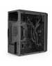 Exegate EX296979RUS Корпус Minitower ExeGate mEVO-7803 (mATX, без БП, 2*USB+1*USB3.0, HD аудио, черный, 2 вент. 12см с RGB подсветкой)
