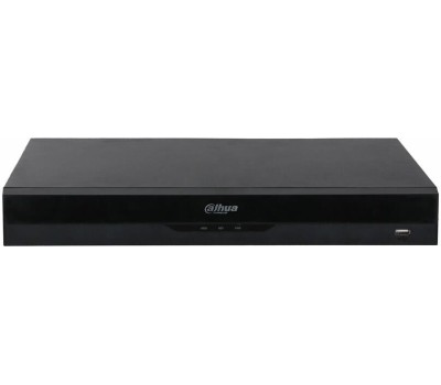 DAHUA DHI-NVR4216-16P-EI 16-канальный IP-видеорегистратор c PoE, 4K, H.265+, видеоаналитика, входящий поток до 256Мбит/с, 2 SATA III до 16Тбайт