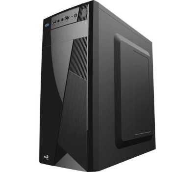 Корпус для ПК FORMULA Корпус (AEROCOOL) MidTower CS-1101 черный (ATX, без БП, 2xUSB2.0+USB3.0, 1x80mm) (CS-1101 (F))