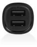 TTEC Автомобильное зарядное устройство USB-A c кабелями Lightning и USB-C. Цвет: черный