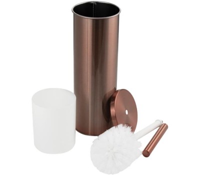 САНАКС - Ёрш для унитаза, напольный, под МЕДЬ, круглый, из нержавеющей стали 307-М