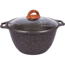 Кастрюля KUKMARA кго32а а/пр литая 3,0л стекл/кр Granit ultra original