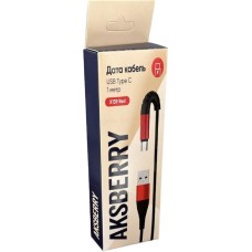 Кабель AKSBERRY (6900209140016) X139 для Type-C 24A красный