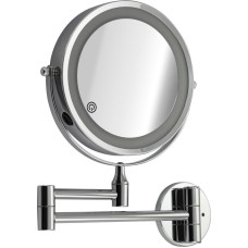 Зеркало САНАКС 75278 Зеркало косметическое, настенное, с LED подсветкой, сенсорное включение, зарядка Type - C, шнур в комплекте, корпус из нержавеющей стали,