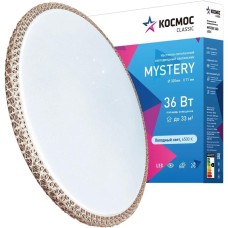 Светодиодный настенно-потолочный светильник КОСМОС KCMist36W_6500 Classic MYSTERY 36Вт/230В/6500К/2340Лм 320*71 мм бронза
