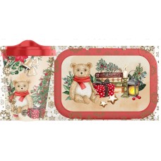 Набор посуды HOMVER Игрушки с декором: стакан с крышкой 420мл + ланч-бокс 0,85л (красный) 223137106/03