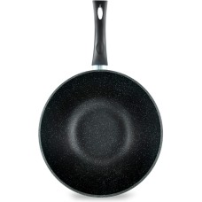 Сковорода НЕВА МЕТАЛЛ ПОСУДА L3128Wi а/пр литая Вок 28см Гранит индукция