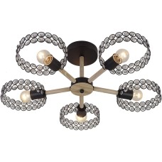 Светильник ESCADA 679/5P E27*60W Black/Wood