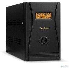 ИБП EXEGATE EP285532RUS ИБП SpecialPro Smart LLB-2200.LCD.AVR.EURO.RJ <2200VA/1300W, LCD, AVR, 4 евророзетки, RJ45/11, Black>