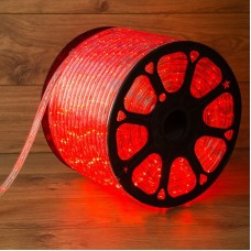 Лента светодиодная NEON-NIGHT Дюралайт LED трехжильный 230В 13мм 36 LED/м КРАСНЫЙ свечение с динамикой модуль 1м бухта 100м