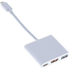 BURO Переходник USB Type-C (m) - HDMI (f), белый [bhp ret tpc-hdm]