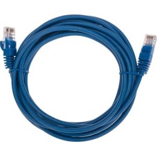 REXANT Шнур коммутационный патч-корд U/UTP, CAT 5e, RJ45-RJ45, 26AWG, LSZH, синий, 3м