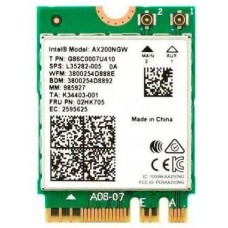INTEL Адаптер беспроводной связи (Wi-Fi) Адаптер беспроводных локальных сетей ® Wi-Fi 6 AX200 (AX200.NGWG.NV) M.2 E Key 2230, 2x2 AX+BT Wi-Fi(PCIe)