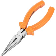 Длинногубцы SPARTA Длинногубцы прямые Classic, 160 мм, шлифованные, пластмассовые рукоятки 17157