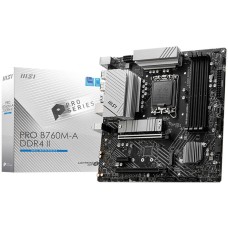 Материнская плата MSI Материнская плата PRO B760M-A DDR4 II DDR4,B760,LGA1700,2DDR4,2PCI-Ex16,1PCI-Ex1,2M.2 4SATA3,2USB3.2 Gen2