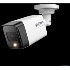 DAHUA DH-IPC-HFW1239TC1P-SA-IL-0280B-S6 Уличная цилиндрическая IP-видеокамера с ИК 30м и LED 30м 2Мп; 1/2.8” CMOS; объектив 2.8мм обнаружение людей; IP67; металл, пластик