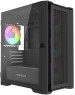 Powercase Alisio Micro X4B V2 LE, Tempered Glass, 4х 120mm ARGB PWM fans, чёрный, mATX [без встроенного хаба] (CAMCXB-A4-LE)