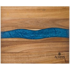 Доска разделочная AGNESS ДОСКА РАЗДЕЛОЧНАЯ, 30*25*1,8 СМ, АКАЦИЯ СО ВСТАВКОЙ ИЗ ЭПОКСИД.СМОЛЫ 911-789