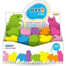 STICK`N Блок самоклеящийся бумажный 21791 64x67мм 200лист. ассорти 
