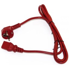 HYPERLINE Шнур питания PWC-IEC13-SHM-5.0-RD C13-Schuko проводник.:3x0.75мм2 5м 250В 10А (упак.:1шт) красный