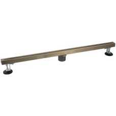 САНАКС - Трап 800х32 мм, нержавеющая сталь, линейный, вертикальный, щелевой, с сухим затвором, цвет БРОНЗА. 40066